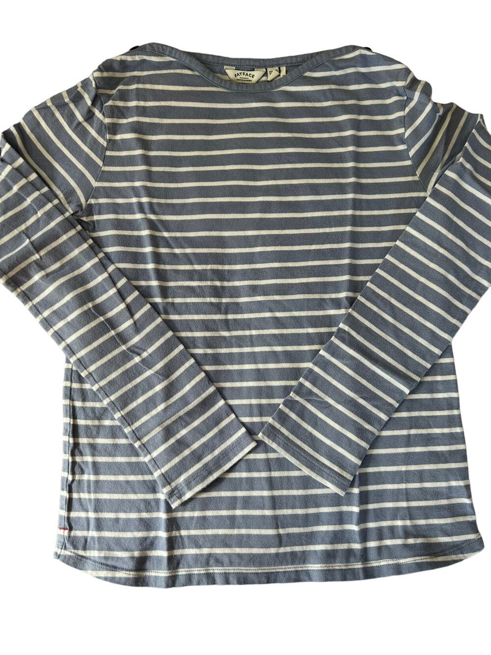 Fatface Blue Grey Stripe Shirt size 12-13